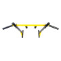 Турнік настінний Besport BS-T0204 з 6 ручками жовтий