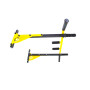 Турнік настінний Besport BS-T0204 з 6 ручками жовтий