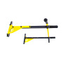 Турнік настінний Besport BS-T0202 з 4 ручками жовтий