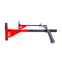 Турнік настінний Besport BS-T0202 з 4 ручками чорно-червоний