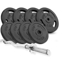 Набор STRONG 37кг с W-подобным грифом