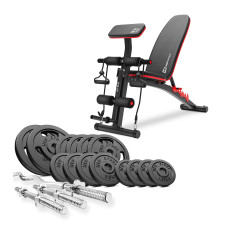 Набор Hop-Sport Strong 67кг со скамьей HS-1035