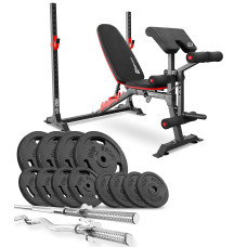 Набор Hop-Sport Strong 108кг со скамьей HS-1095
