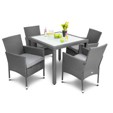 Садовая мебель Di Volio VERONA 4+1 серая