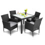 Садовая мебель Di Volio VERONA 4+1 черная
