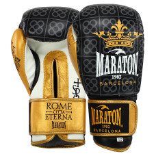 Перчатки боксерские кожаные MARATON 1982 BARCELONA P00000873 (размер 10-14oz, цвета в ассортименте)
