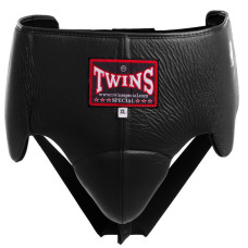 Бандаж для защиты паха боксерский TWINS APL1 (кожа, напол.-плотная пена, р-р M-XL, цвета в ассортименте)