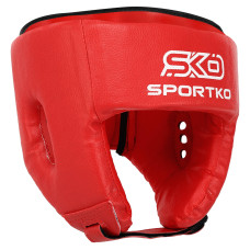 Шолом боксерський відкритий штучна шкіра SPORTKO OD1 M-XL кольори в асортименті
