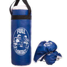 Набор боксерский детский груша и перчатки SP-Planeta BO-4675-L (PVC, размер L, мешок h-52см, d-20см, перчатки 4oz, цвета в ассортименте)