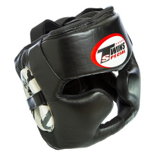 Шлем боксерский с полной защитой кожаный TWN TW-015 (р-р S-XL)