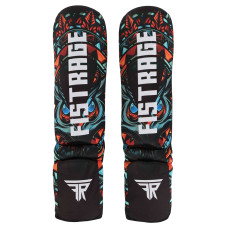 Защита голени и стопы для единоборств чулочного типа FISTRAGE VL-4721 (полиэстер, р-р S-XL, черный)