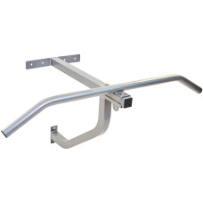 Кронштейн-турник 2 в 1 настенный для подтягиваний и подвеса боксерского мешка Record SR7613 (металл, р-р 59x97x48см, серый)