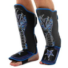 Защита голени и стопы Муай Тай, ММА, Кикбоксинг PU YOKKAO BO-9793 (S-XL, цвета в ассортименте)