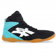 Борцівки взуття для боротьби Wrestling DIFENO W-4010-4 розмір 36-40 чорний-м'ятний