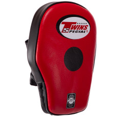 Лапа боксерская прямая тренировочная удлиненная кожа 1штука TWINS PML-6-L левая (р-р 26x16x7см, цвета в ассортименте)