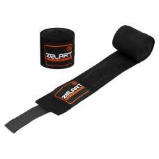 Бинти боксерські бавовна з еластаном 2штуки Zelart BO-3729-3 3м кольори в асортименті