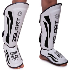 Защита голени и стопы Муай Тай, ММА, Кикбоксинг PU Zelart BO-7042 (S-L, цвета в ассортименте)