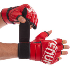 Перчатки для смешанных единоборств MMA кожаные VNM VN-0014 (р-р S-L, цвета в ассортименте)