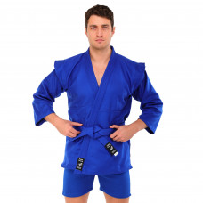 Комплект для самбо куртка шорты и пояс HARD TOUCH CO-4676 (хлопок плотность 500мг на м2, размер 0-5, рост 130-180см, цвета в ассортименте)