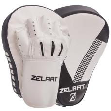 Лапа боксерская изогнутая тренировочная PU 2штуки ZELART BO-1338 (р-р 25x19x4см, цвета в ассортименте)