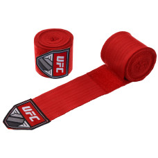 Бинти боксерські бавовна з еластаном 2штуки UFC Contender UHK-69770 4,5м червоний