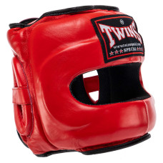 Шолом боксерський з бампером шкіряний TWN STEEL FRAME BO-0573 S-XL кольори в асортименті