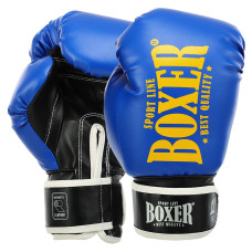Перчатки боксерские искусственная кожа BOXER NEW 2022-N (размер 10-16oz, цвета в ассортименте)