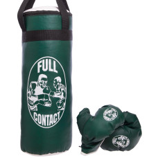 Боксерский набор детский (перчатки+мешок) SP-Planeta BO-4675-L (PVC, размер L, мешок h-52см, d-20см, перчатки 4oz, цвета в ассортименте)