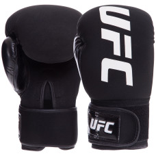 Перчатки боксерские неопреновые UFC PRO Washable UHK-75008 (неопрен, размер L, черный)