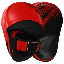 Лапа боксерская изогнутая тренировочная кожа 2штуки Falcon BO-4999 (крепление на липучке, р-р 24x19x7см, цвета в ассортименте) BO-9791