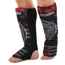 Защита голени и стопы для единоборств чулочного типа FISTRAGE VL-7749 (полиэстер, р-р S-L, черный)