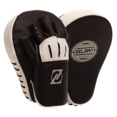 Лапа боксерская изогнутая тренировочная PU 2штуки ZELART BO-1363 (р-р 25,5x19,5x7см, цвета в ассортименте)