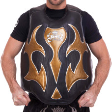 Жилет защитный для тайского бокса и кикбоксинга TOP KING Empower Creativity TKBDEM-01-GD (р-р S-XL, крепл. на липучках, цвета в ассортименте)