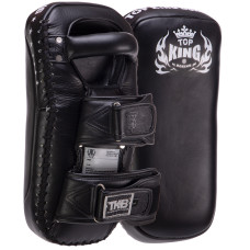 Пады для тайского бокса Тай-пэды из натуральной кожи (2шт) TOP KING Extreme TKKPE-L (поддержка для рук, р-р L 37х19х11см, на липучке, цвета в ассорт.)