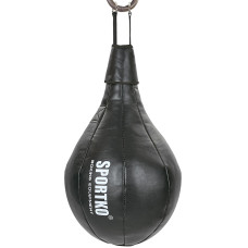 Груша боксерская подвесная каплевидная набивная SPORTKO UR GK-3 (верх-кожа, наполнитель-ветошь, d-35см, l-60см, вес-8кг, цвета в ассортименте)