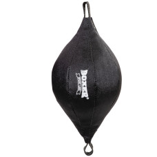 Груша боксерская на растяжках каплевидная набивная BOXER 1016-01 Миндаль (верх-кирза 1,4мм, нап.-ветошь х/б, l-55, d-26см, 4кг, черный)