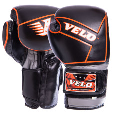 Перчатки боксерские кожаные VELO VL-2218 (размер 10-12oz, цвета в ассортименте)