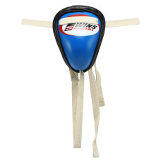 Защита паха мужская ракушка для тайского бокса и кикбоксинга TWN PD630 (сталь, кожа, р-р S-XL, цвета в ассортименте)