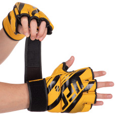 Перчатки для смешанных единоборств MMA кожаные RUSH UCF BO-0481 (р-р S-XL, цвета в ассортименте)