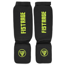Защита голени и стопы для единоборств чулочного типа с фиксацией на липучке FISTRAGE VL-8435 (полиэстер, р-р S-XL, цвета в ассортименте)