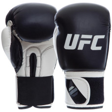 Перчатки боксерские PU UFC PRO Compact UHK-75004 (PU, размер Reg(S-M), белый-черный)