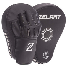 Лапа боксерская изогнутая тренировочная PU 2штуки ZELART BO-1350 (р-р 25x19x4см, цвета в ассортименте)