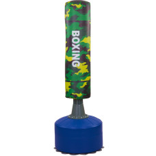 Мешок боксерский напольный для отработки ударов с водоналивным основанием BOXING SP-Sport HJ-G073-K (верх-PVC, р-р 175смx60см (110смx32см), камуфляж)