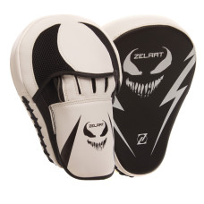 Лапа боксерская изогнутая тренировочная PU 2штуки ZELART BO-1372 (р-р 26x19,5x8см, цвета в ассортименте)