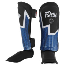 Защита голени и стопы Муай Тай, ММА, Кикбоксинг кожаная FAIRTEX BO-9486 (р-р S-L, цвета в ассортименте)