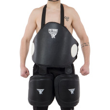 Защита корпуса и бедер тренера PU FISTRAGE VL-8474 (безразмерная, крепл. на липучках, черный)