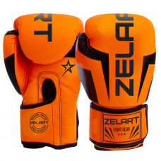 Перчатки боксерские на липучке PU Zelart BO-5698 (размер 6-14oz, цвета в ассортименте)