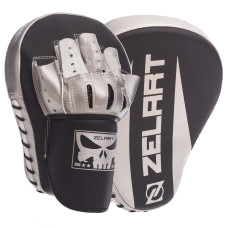 Лапа боксерская изогнутая тренировочная PU 2штуки ZELART BO-1325 (р-р 25x19x4см, цвета в ассортименте)