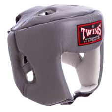 Шлем боксерский открытый с усиленной защитой макушки кожаный TWINS HGL4 (р-р S-XL, цвета в ассортименте)