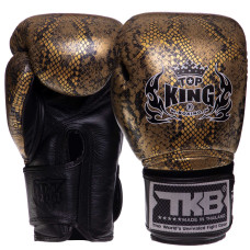 Перчатки боксерские кожаные TOP KING Super Snake TKBGSS-02 (размер 8-18oz, цвета в ассортименте)